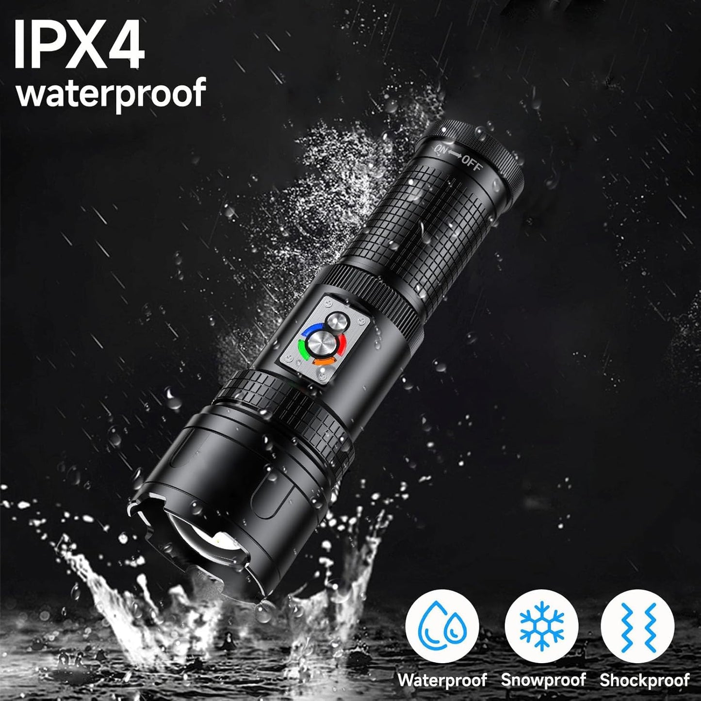 UltraBeam Rechargeable Tactical Camping Flashlight
