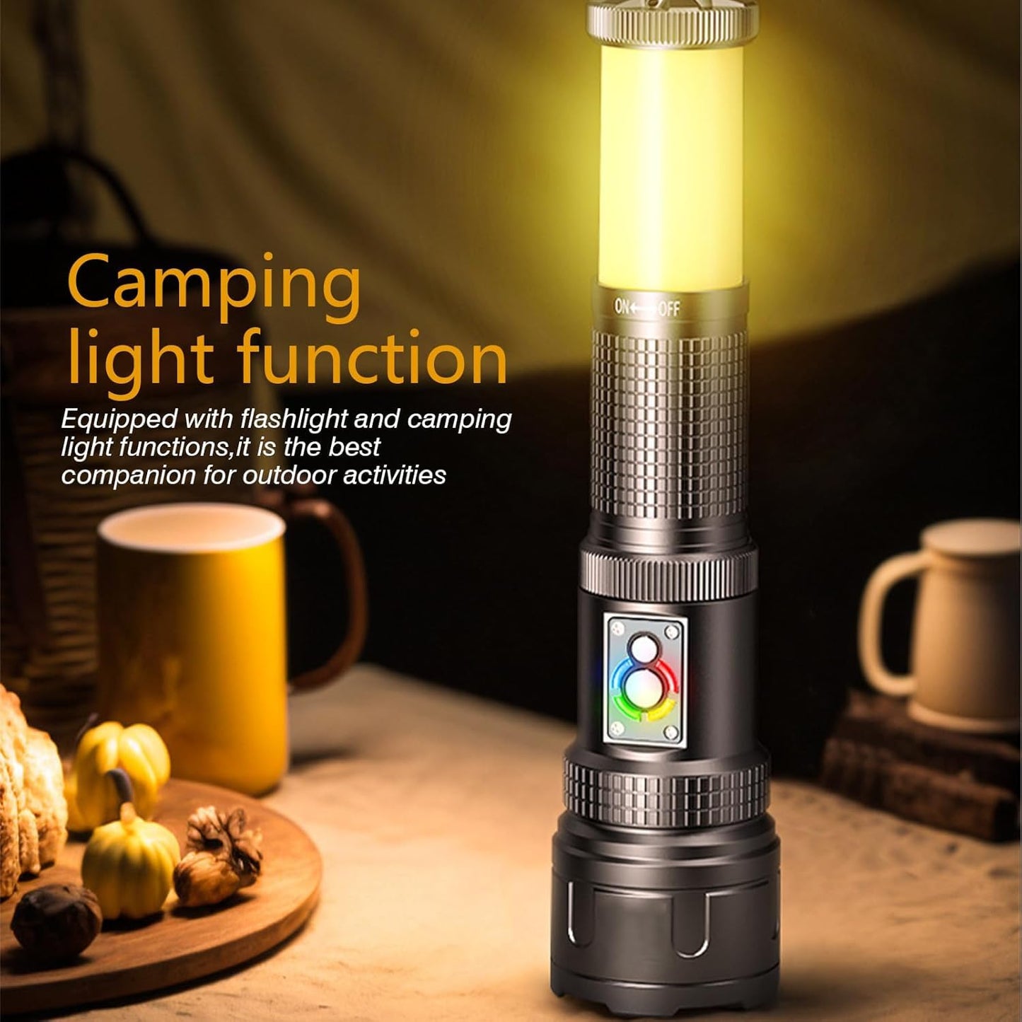 UltraBeam Rechargeable Tactical Camping Flashlight