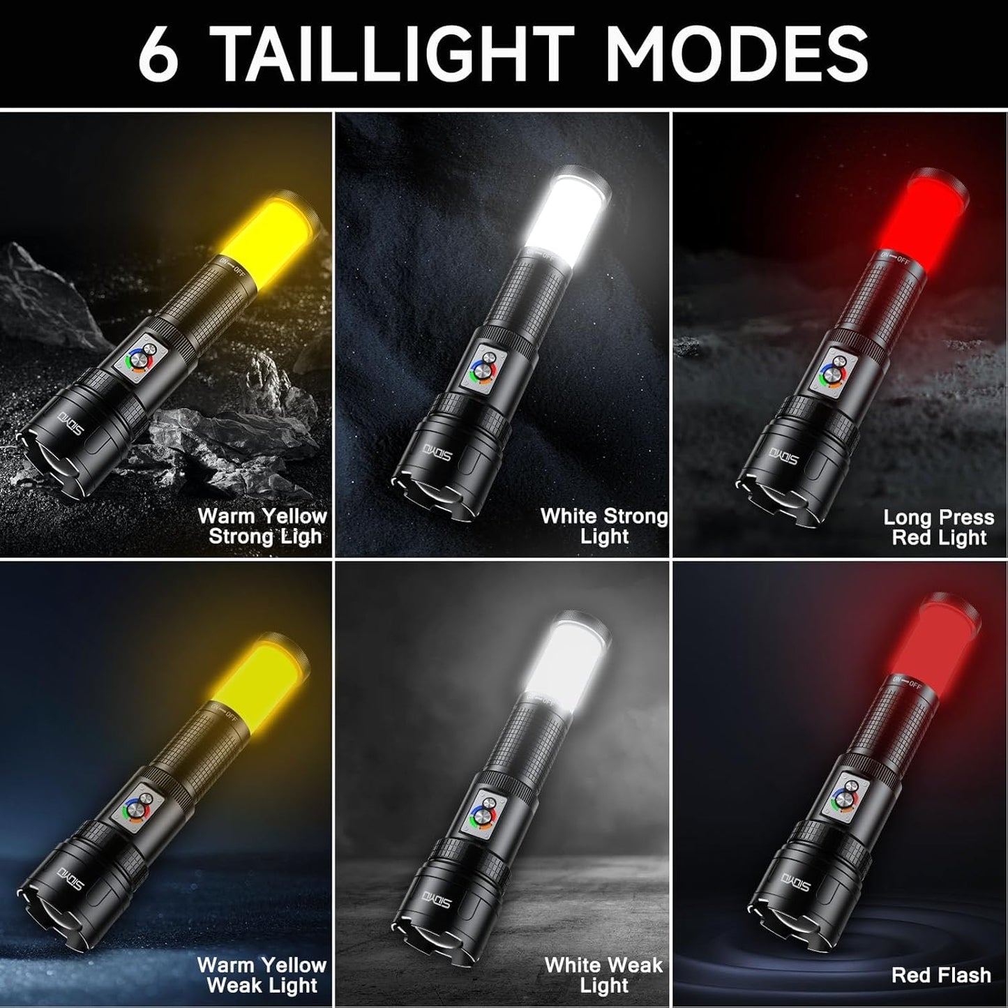UltraBeam Rechargeable Tactical Camping Flashlight